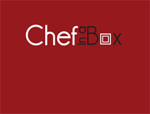 Tablet Screenshot of chefinabox.com